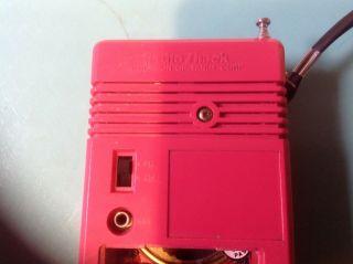 Vintage Red Radio Shack Realistic Portable Pocket Transistor Radio AM/FM 3