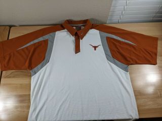University Of Texas Longhorns (ut) Nike Team Dry Fit Football Polo Men 