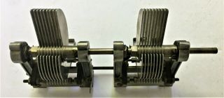 Vintage National Dual Gang Air Variable Capacitor - 1925 Antique Radio Condenser