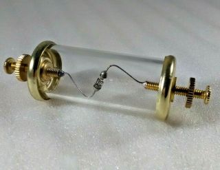 Cats Whisker Crystal Radio Detector D18 Diode In Glass Capsule And Brass