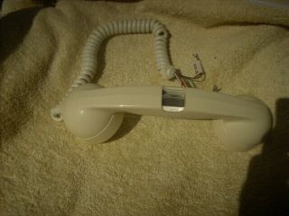 Vintage Telephone Handset With A Light In The Handle Off White