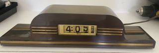 Lawson Clock Art Deco Streamline Modern Electric Flip Clock