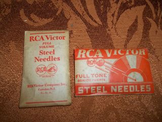 2 Packs Of Vintage Rca Victor Steel Needles / 200 Total Needles /