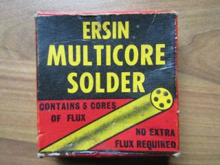 Vintage Ersin multicore solder cardboard packaging box - Vintage advertising 3