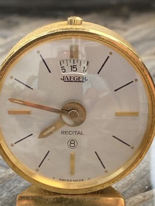 Jeager Lecoultre 8 Day Travel Alarm Clock