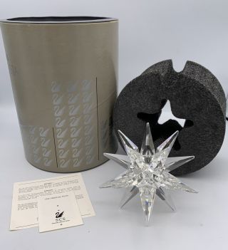 Swarovski Silver Crystal Large Star Candle Holder Figurine