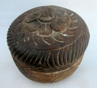 1800 ' s Antique Old Rare Sand Stone Hand Carved Mughal Kitchen Bread Chapati Box 2