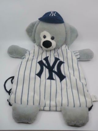 York Yankees Mlb Plush Dog Puppy Kids Backpack Licensed Forever Collectibles