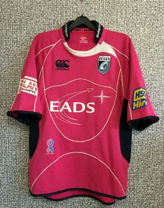 Cardiff Blues Walsh Rugby Union 2008 2009 Home Pink Shirt Jersey Mens Size L