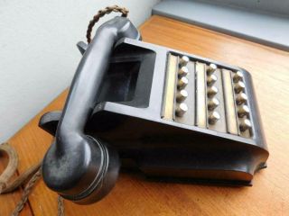 Rare Vintage Bakelite 15 Push Button Exchange Telephone C1920 - 40s Atm