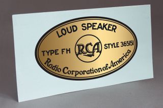 Rca Fh Horn Water Slide Decal For Radio Speaker Driver Horn Restoration