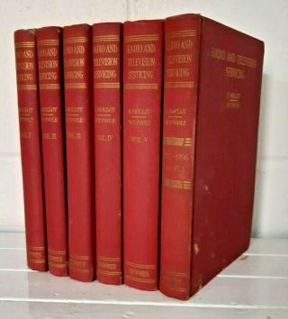 Volumes 1 - 5 Radio And Television Servicing & 1955 - 1956 Models 6 Books Ky104