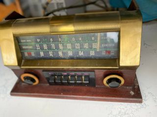 Vintage Rca Victor Fm Broadcast Shortwave Art Deco Tube Radio