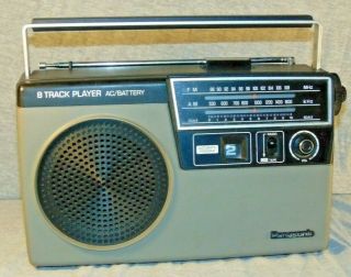 Vintage Panasonic Rq - 832ds Am/fm Radio & 8 Track Player P/r