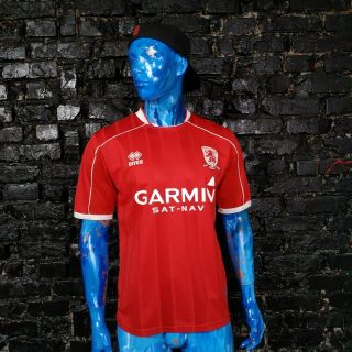 Middlesbrough Boro Jersey Home Shirt 2007 - 2008 Red Errea Trikot Mens Size L