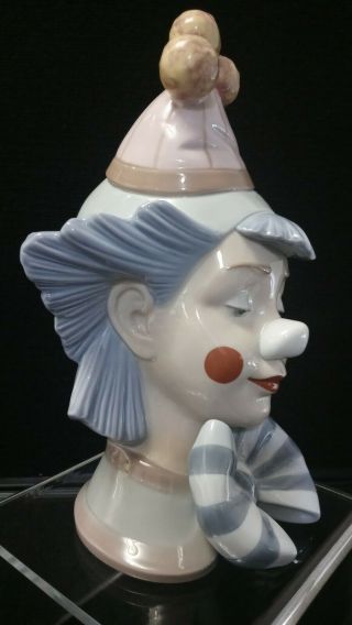 Lladro 5612 Reflecting Clown Head Bust Figure 10 