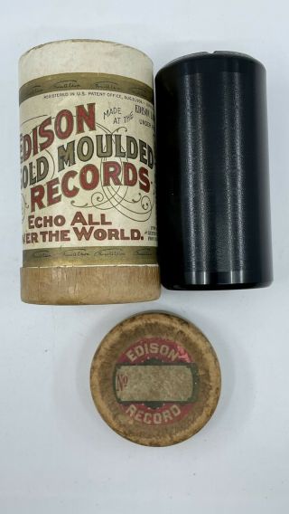 Edison Gold Moulded Cylinder 8870 “i’m Trying So Hard To Forget You”
