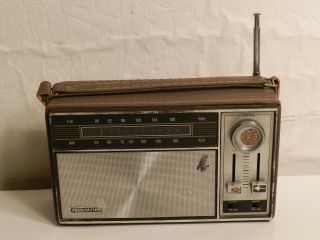 Soundesign Am/fm Transistor Radio Model 2229 Faux Leather Case
