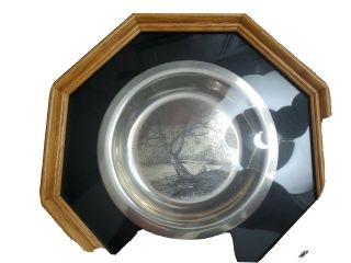 1972 Franklin “along The Brandywine” James Wyeth Sterling Silver Plate Le