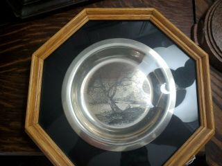 1972 Franklin “Along the Brandywine” James Wyeth Sterling Silver Plate LE 2
