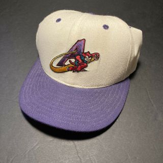 Vintage 90s Akron Aeros Indians Era Minor Leagues Milb Mlb Fitted Hat 7 1/4