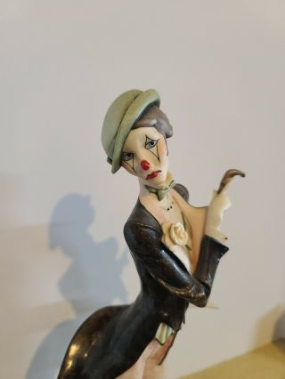 Giuseppe Armani Lady Clown Figurine Moon Signed & Numbered Limited Edition ITALY 2