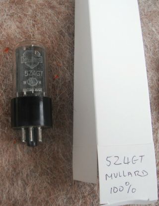 5z4gt Gz30 Mullard Rare Rectifier Avo Valve Tube Great Price