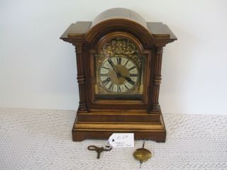 Antique Mahogany Ting Tang Bracket Clock