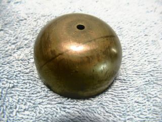 1 Vintage Antique Telephone Wood Wall Small Brass Ringer Bell 1 - 13/16 " Diameter