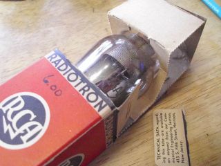 Vintage Rca Radiotron 24a Vacuum Tube,  Pkg (kind Of),  Hickok