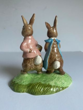 John Beswick Beatrix Potter FLOPSY AND BENJAMIN BUNNY Figurine 2001 P4155 3