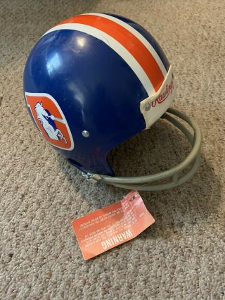 Vintage 70’s 80’s Rawlings Denver Broncos Nfl Football Helmet Sz M Hnfl - N W/tag