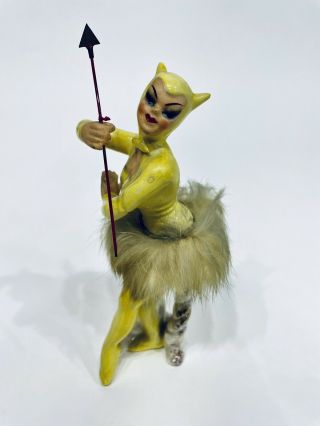 She Devil Ballerina Vintage Figurine 1950s Halloween Enesco Napco Japan -