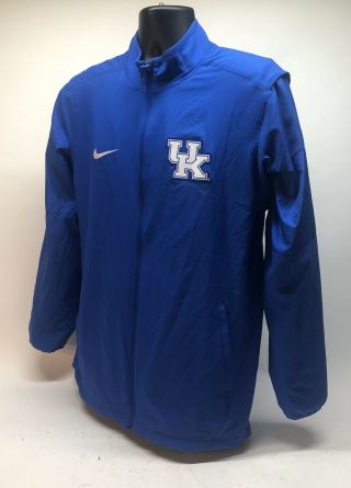 Nike Kentucky Wildcats Football Team Issued Travel Jacket Size Medium B1