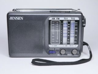 Jensen Mr - 400 Am/fm/tv1/tv2 Pocket Portable Radio Receiver