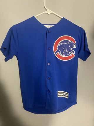 Anthony Rizzo 44 Chicago Cubs Mlb Majestic Jersey Youth S 8 Small