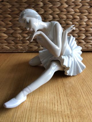 Lladro Death Of A Swan Ballerina Figurine Glossy 4855 Porcelain Pristine