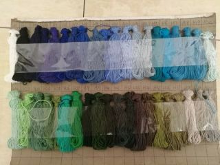 Dmc Cotton Grey Kippah Blue Border 10cm Neat Thin Knit Lott Of 30 Items Courier