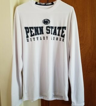 Penn State Nittany Lions Long Sleeve Shirt White Mens Large