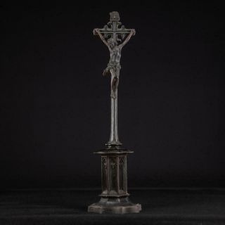 Altar Crucifix | Gothic Cast Iron Cross | Jesus Christ Antique Crucifixion 20