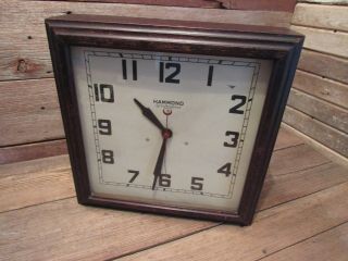 Vintage Hammond Telegraph Synchronous Electric Wall Clock - Parts
