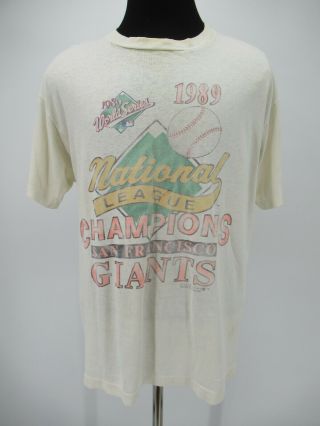 M7952 Vtg San Francisco Giants World Series 1989 Baseball - Mlb T - Shirt Size Xl