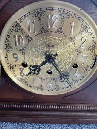 Vtg Franz Hermle Key Wind Chime Mantle Clock Trend Sligh Zeeland PLEASE READ 3