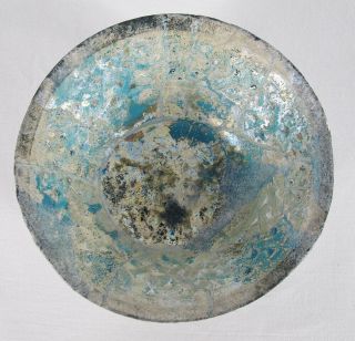 1100’s Kashan Luster Ware Turquoise Glazed Bowl Persian Islamic Pottery Yqz