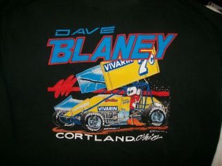 1991 Dave Blaney Vivarin 7c Vintage World Of Outlaws Sprint Car T - Shirt Xxl Woo