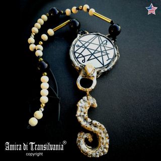 Necronomicon Talisman Wicca Necklace Amulet Pendant Witch Jewels Vintage Jewelry