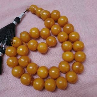 8X islamic arab 33 Prayer Beads amber faturan oval multi color bakelite rosary 4
