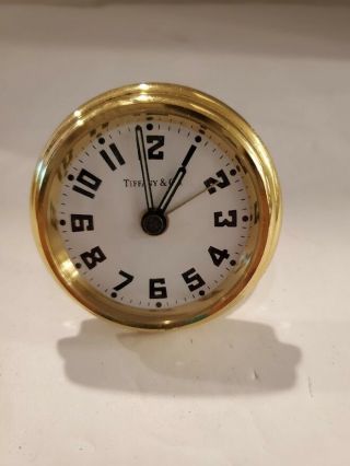 Tiffany & Co Brass Aviator Desk Alarm Clock Germany