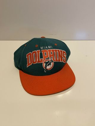 Miami Dolphins Nfl Mitchell & Ness Snapback 100 Wool Hat