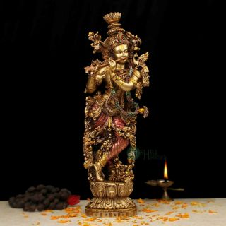 Lord Krishna Statue Temple Sculptures God Of Love Handmade Hindu Deity Gifts